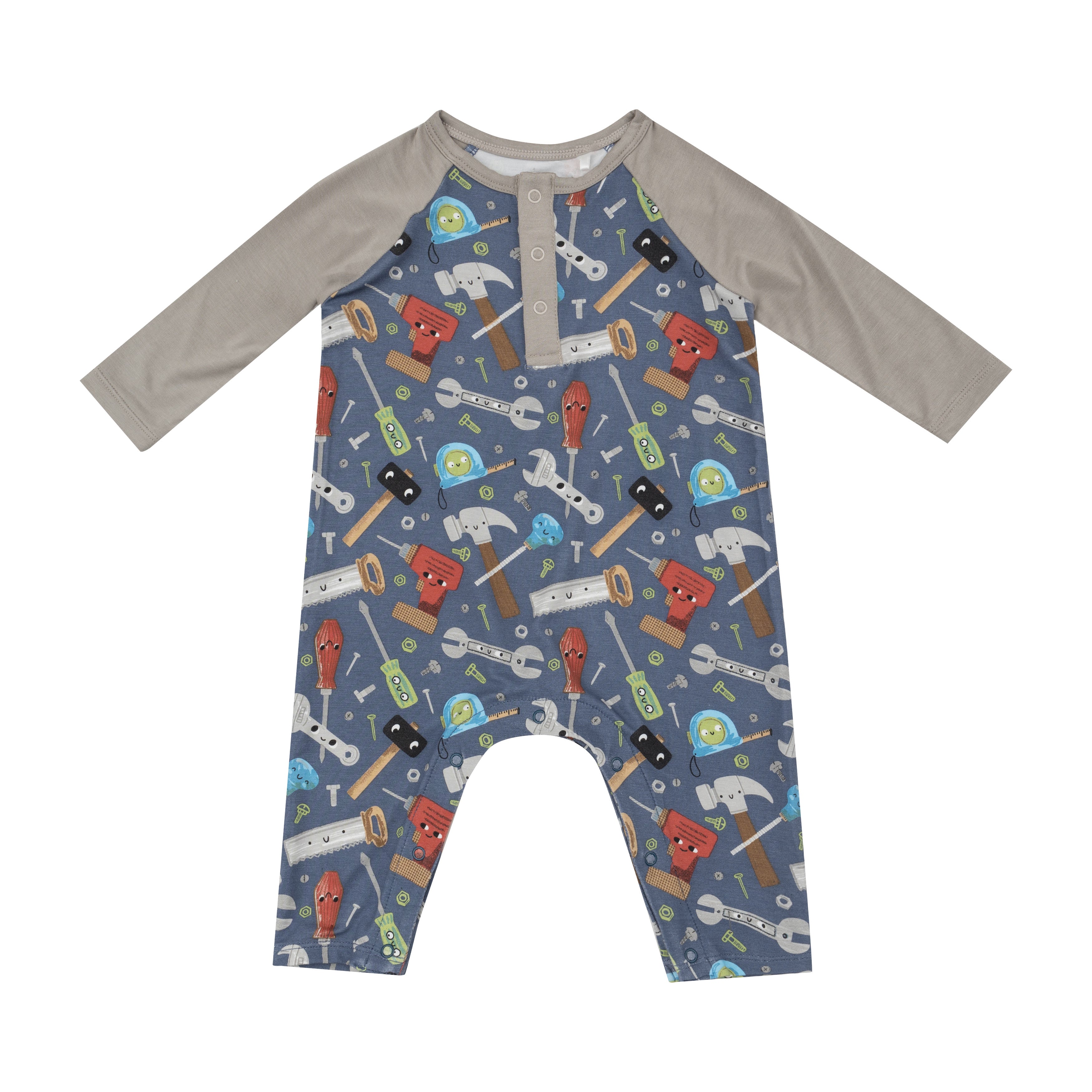 Raglan Romper - Happy Toolbox