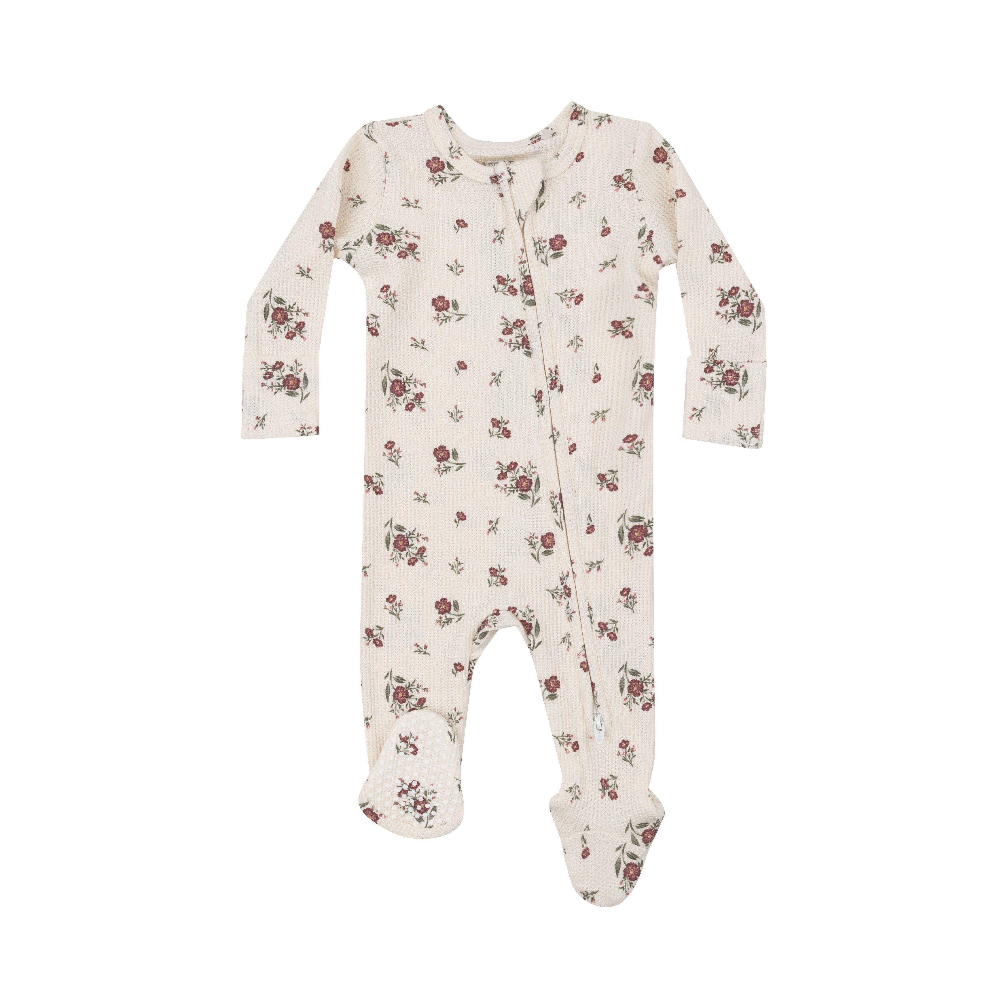 Zippered Footie - Misty Rose Floral