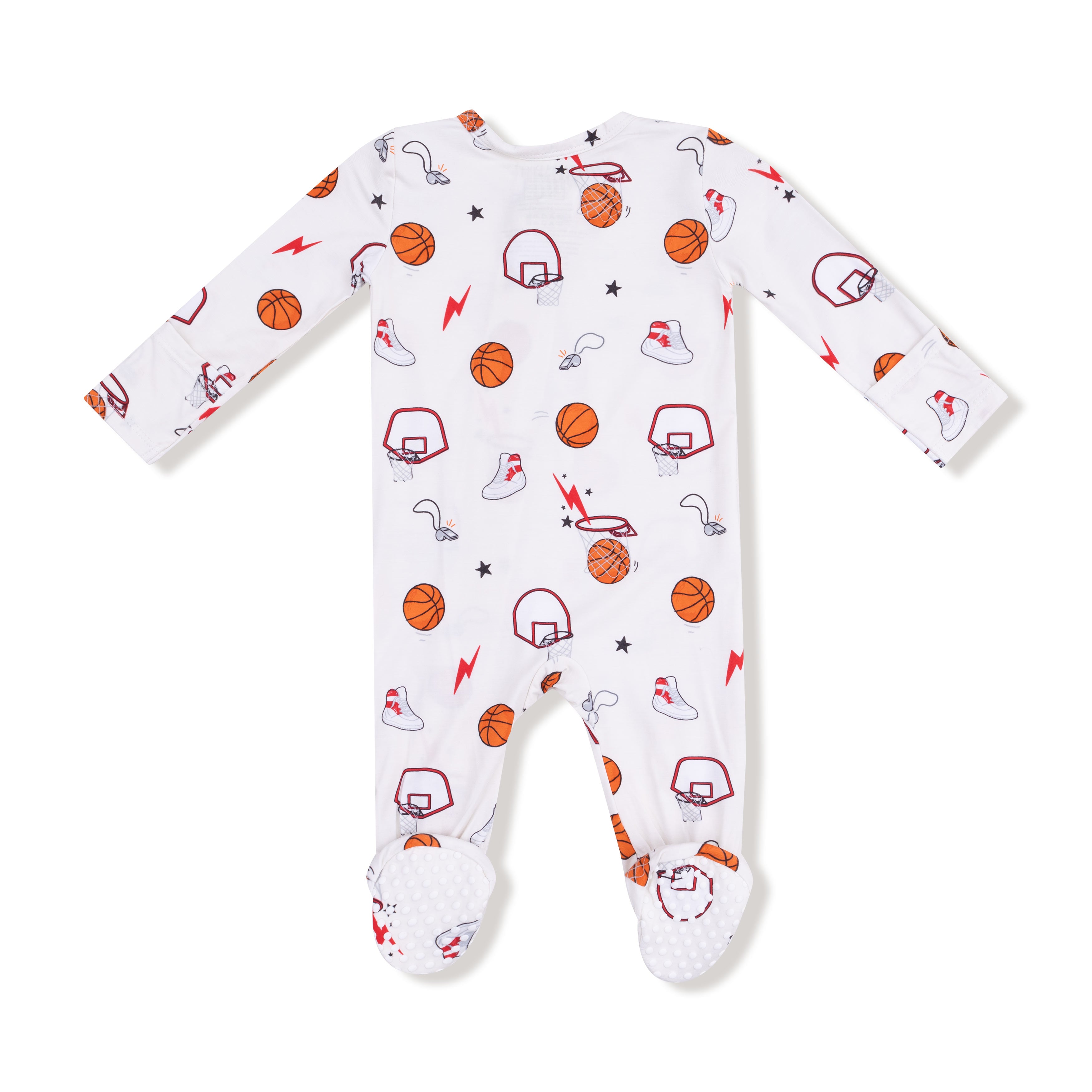 Zippered Footie - Basketball
