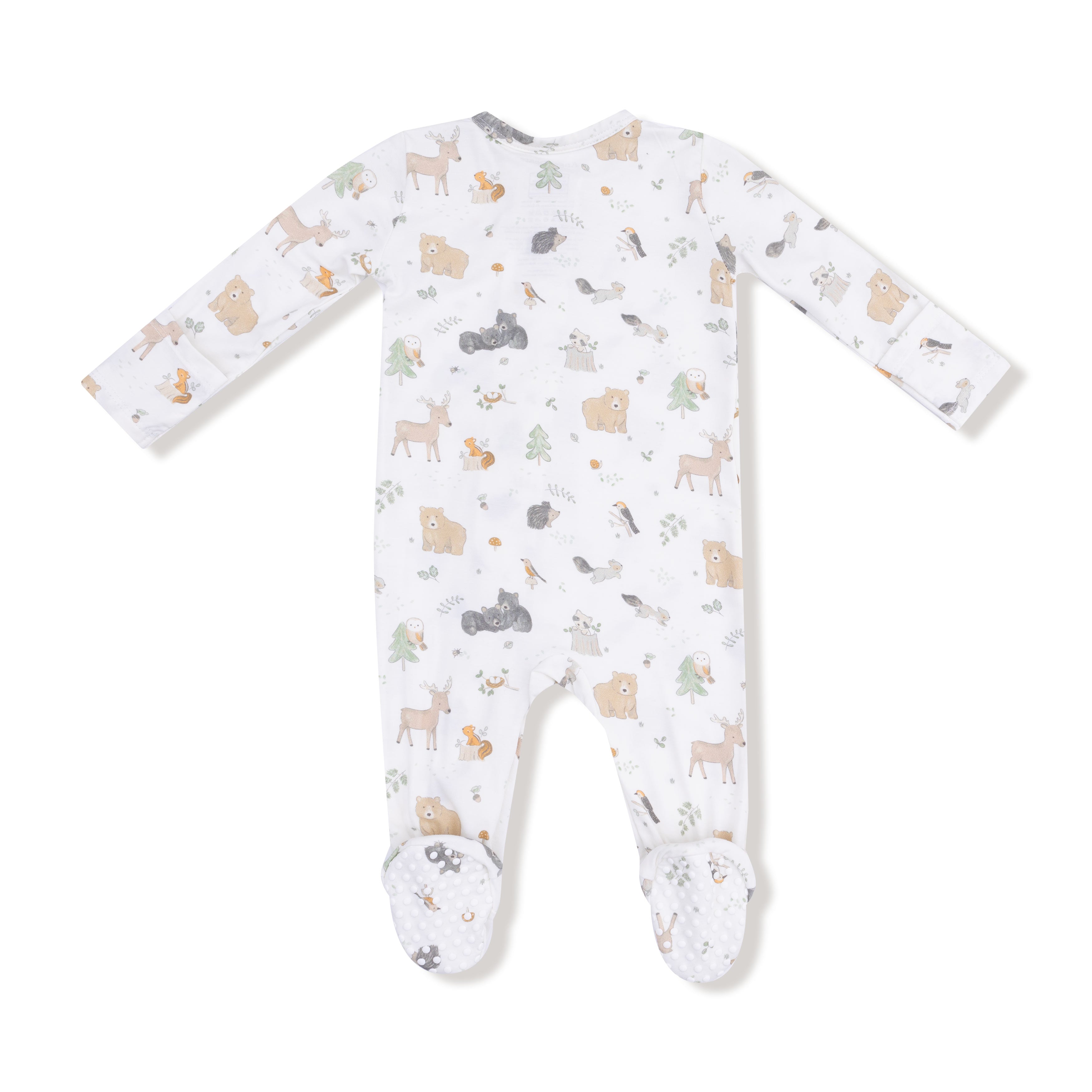 Zippered Footie - Woodland Babies