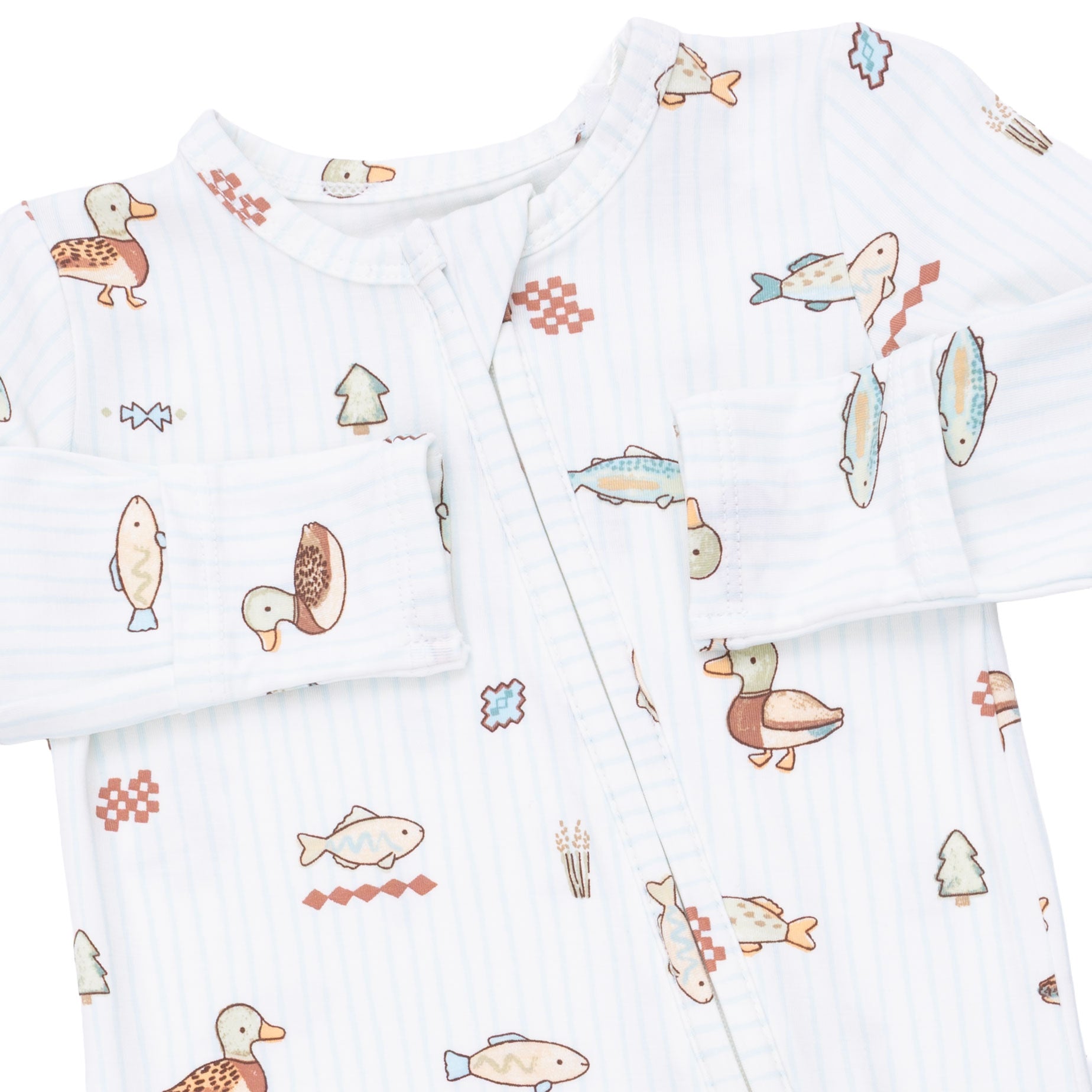 Zippered Footie - Lake Cuties