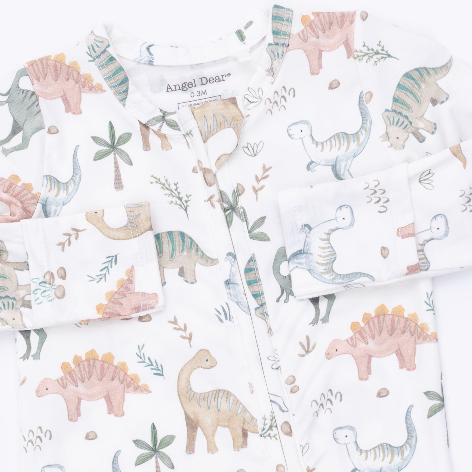 Baby blankets with dinosaur pattern on a white background