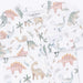 Baby blankets with dinosaur pattern on a white background