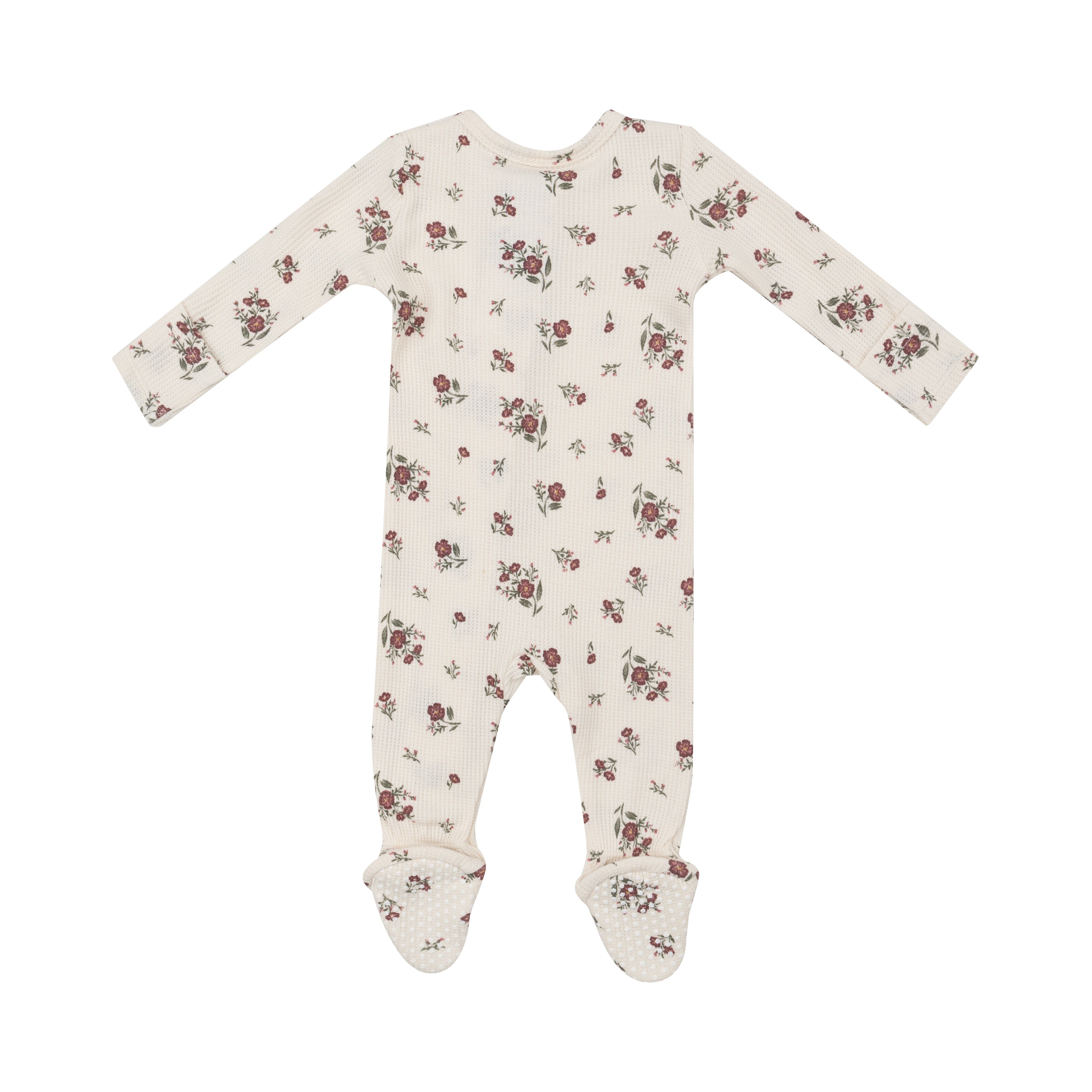 Zippered Footie - Misty Rose Floral