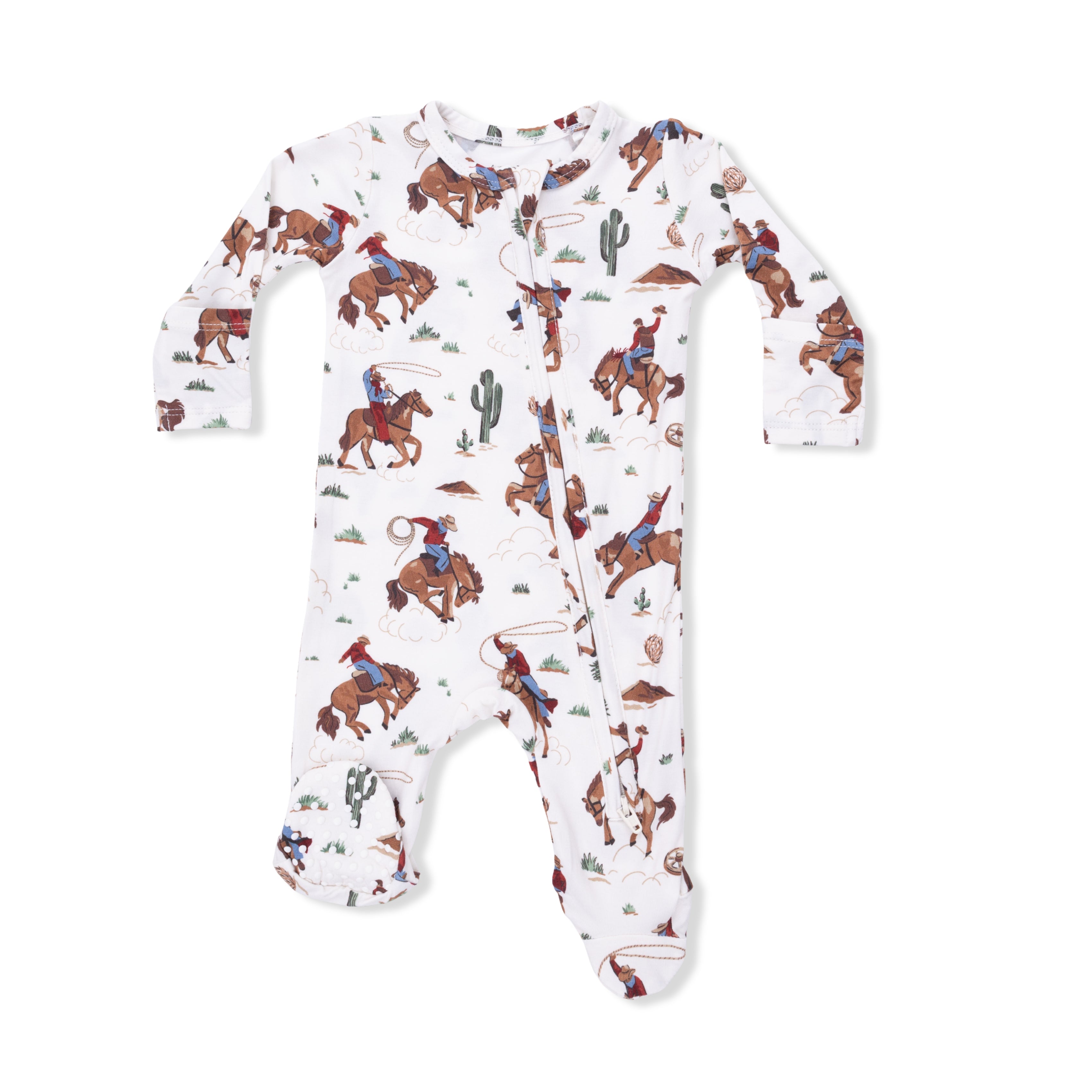 Zippered Footie - Buckaroo Western