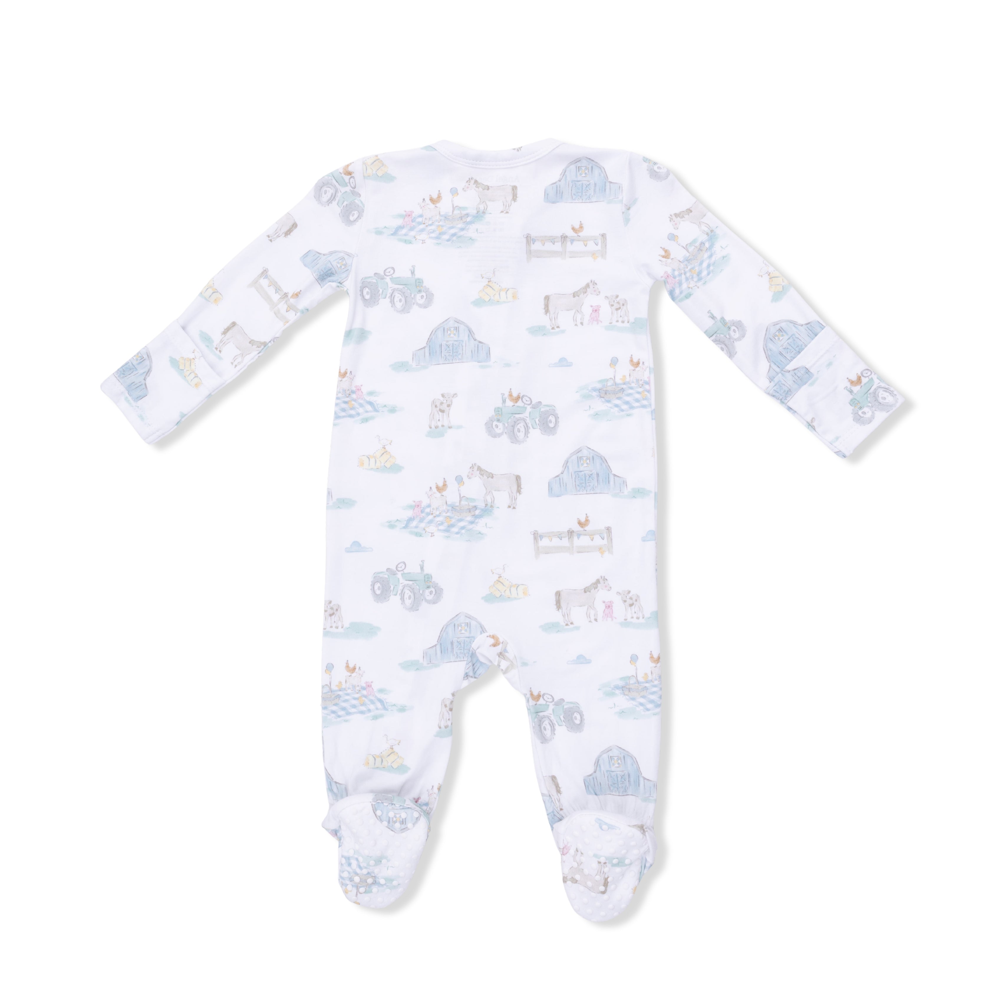Zippered Footie - Farm Animal Party