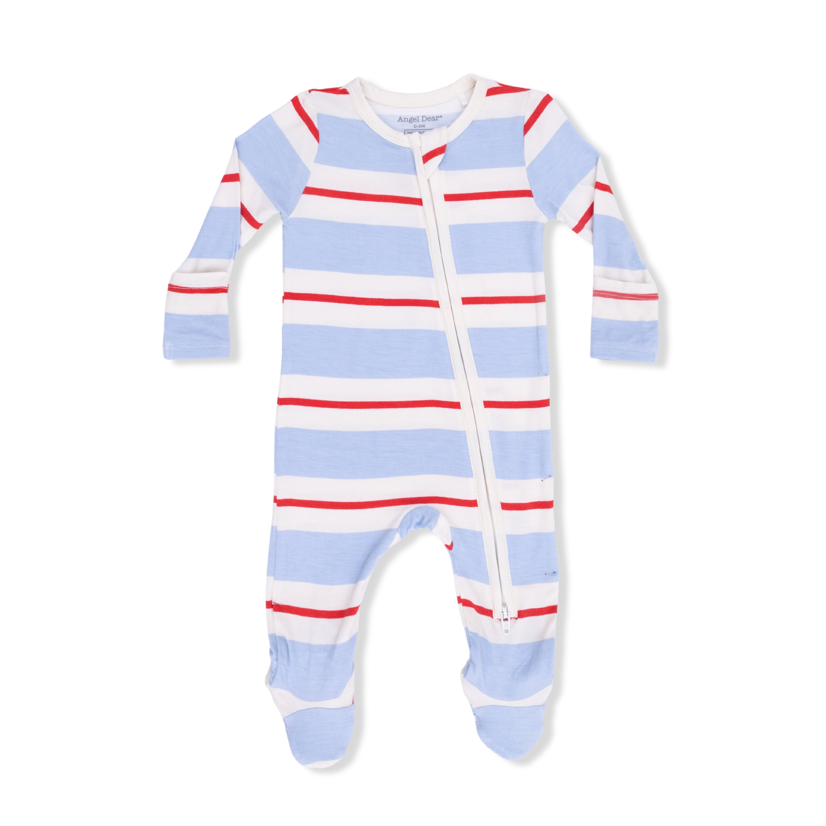 Zippered Footie - Preppy Rugby