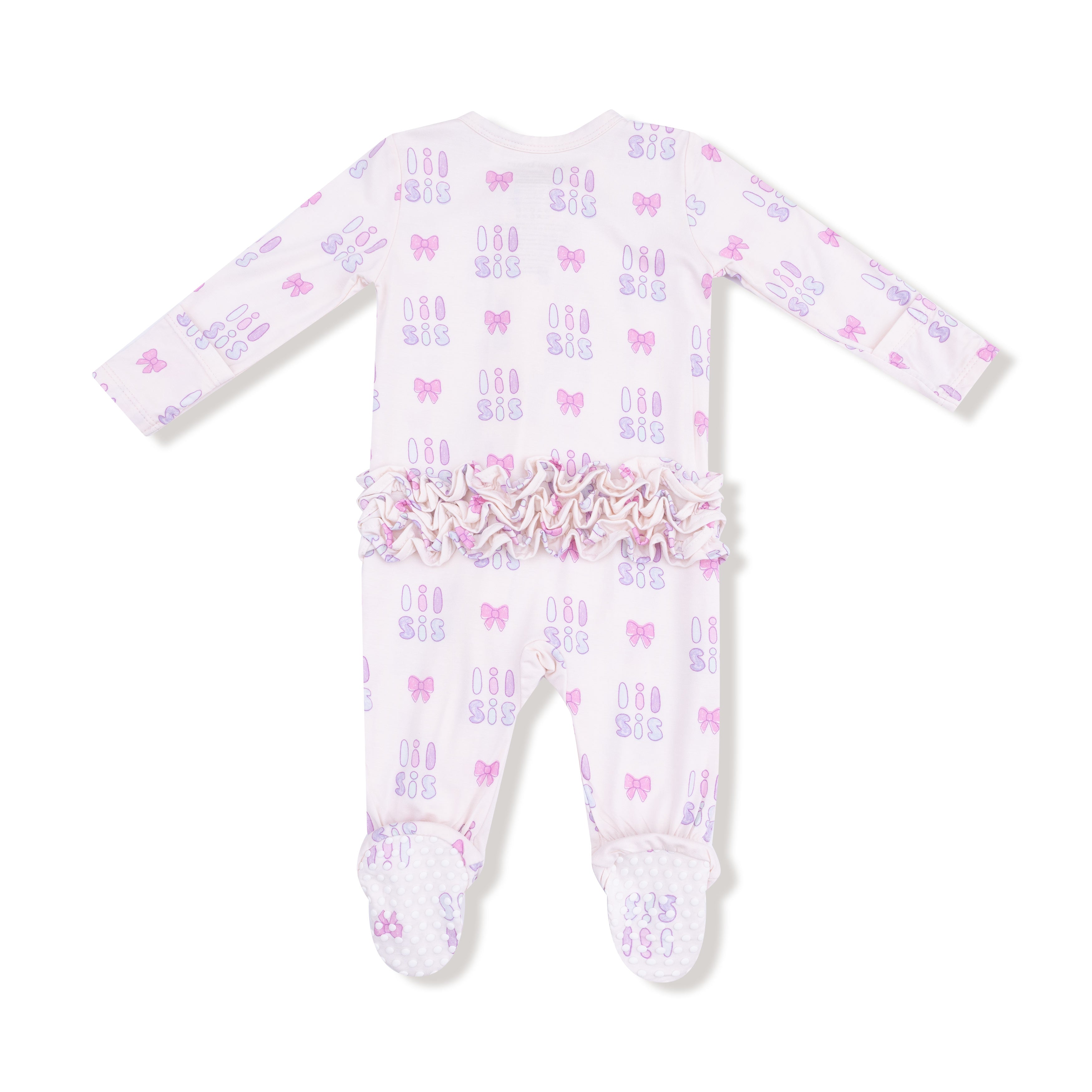 Zippered Ruffle Footie - Lil Sis