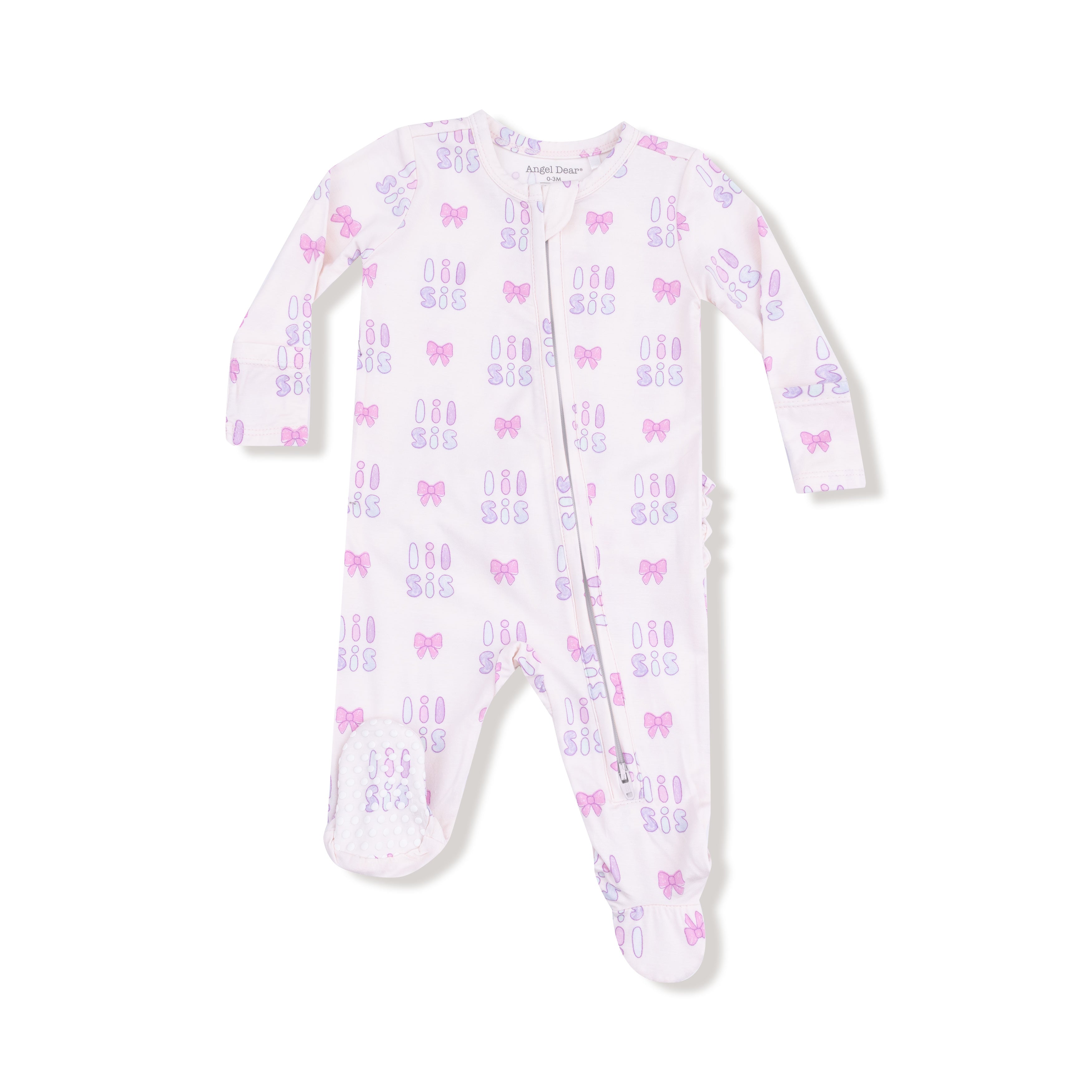 Zippered Ruffle Footie - Lil Sis
