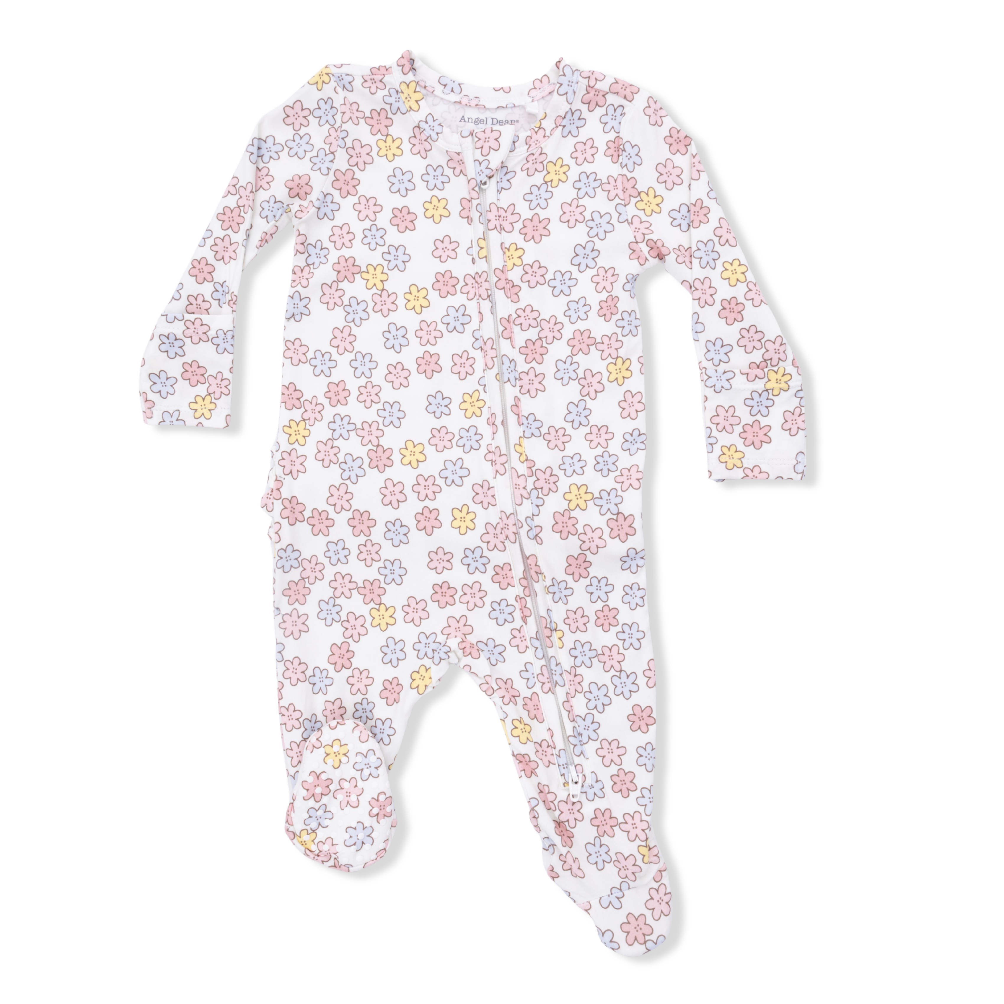 Zippered Ruffle Footie - Sarah Floral