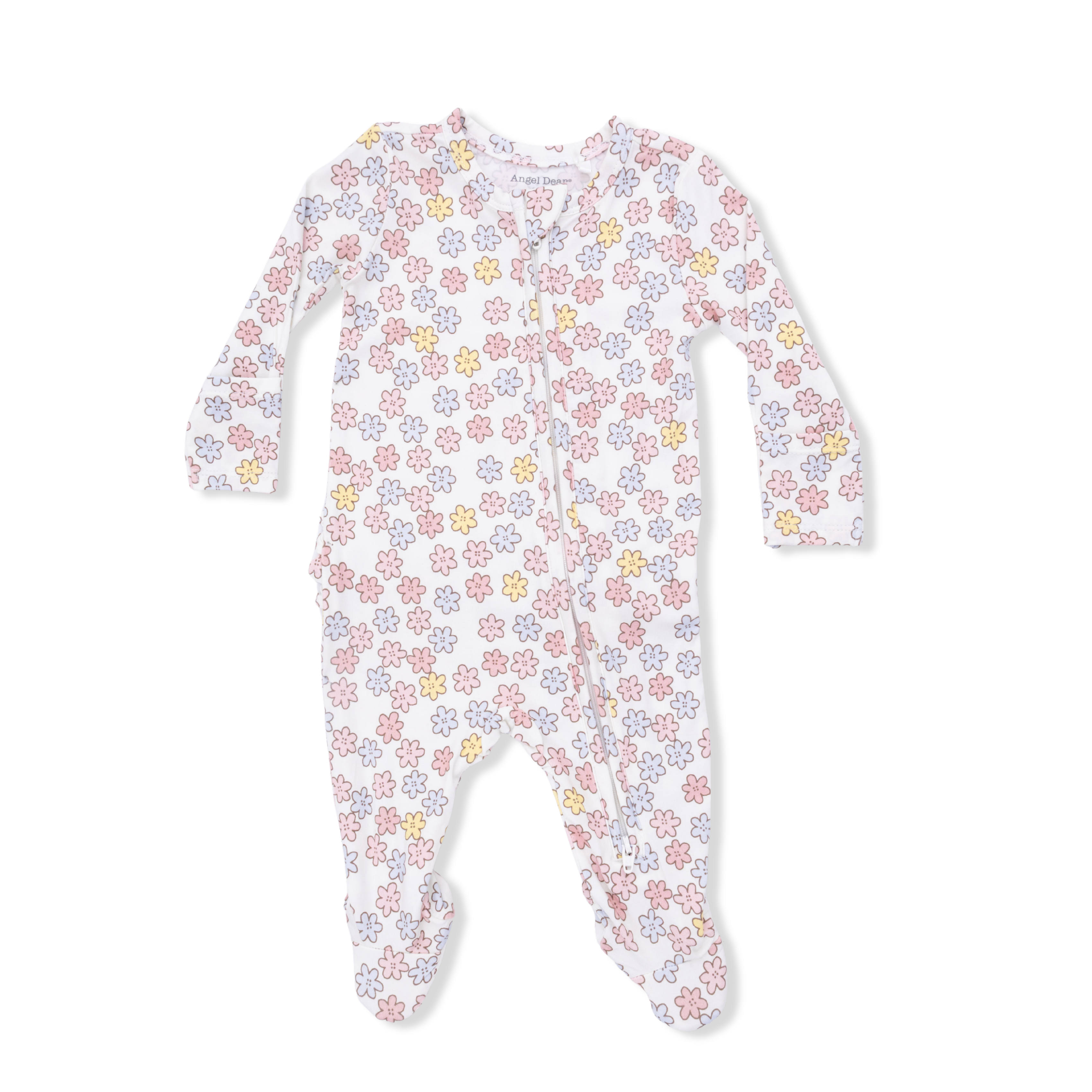 Zippered Ruffle Footie - Sarah Floral