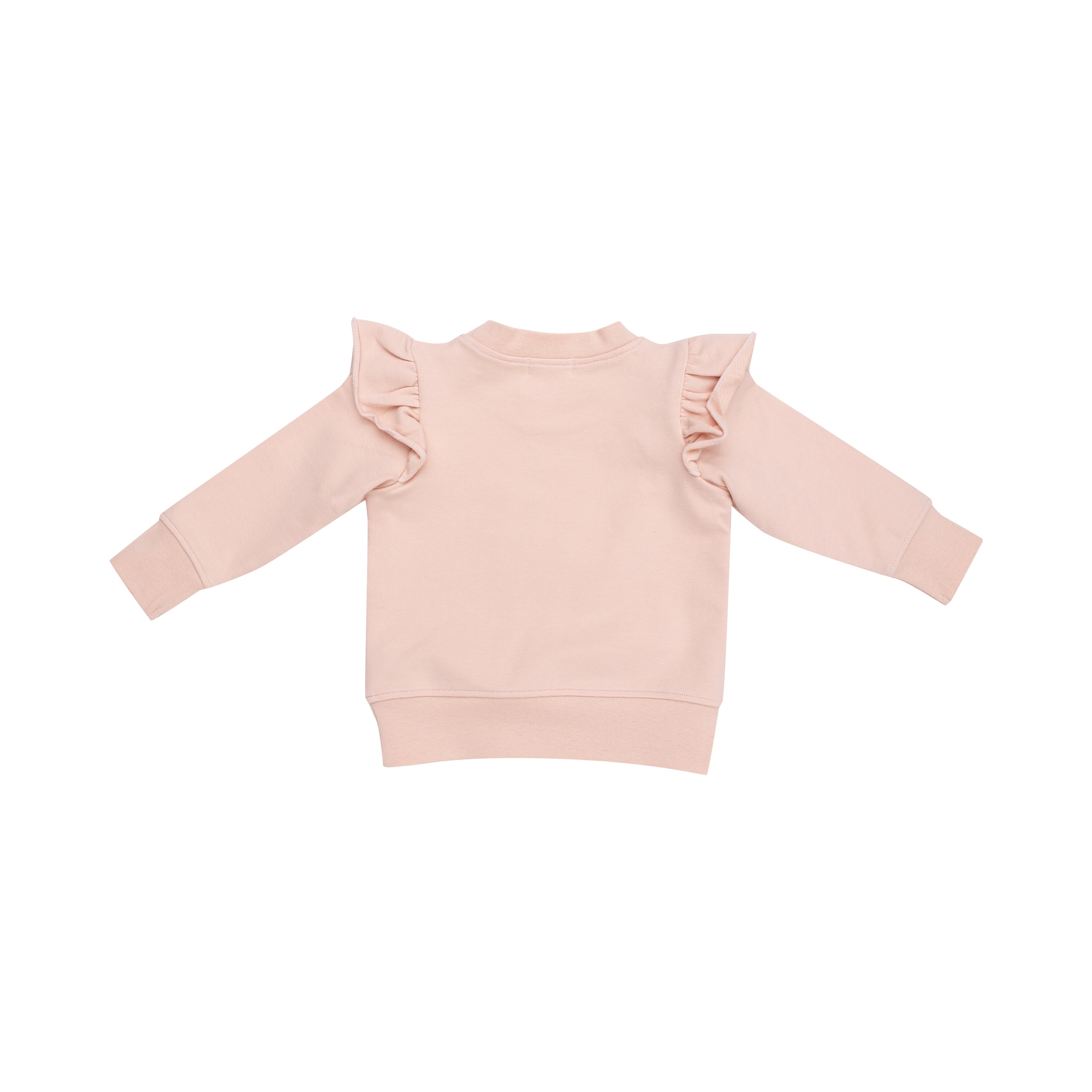 Ruffle Sweatshirt/Jogger - Checkerboard Pink