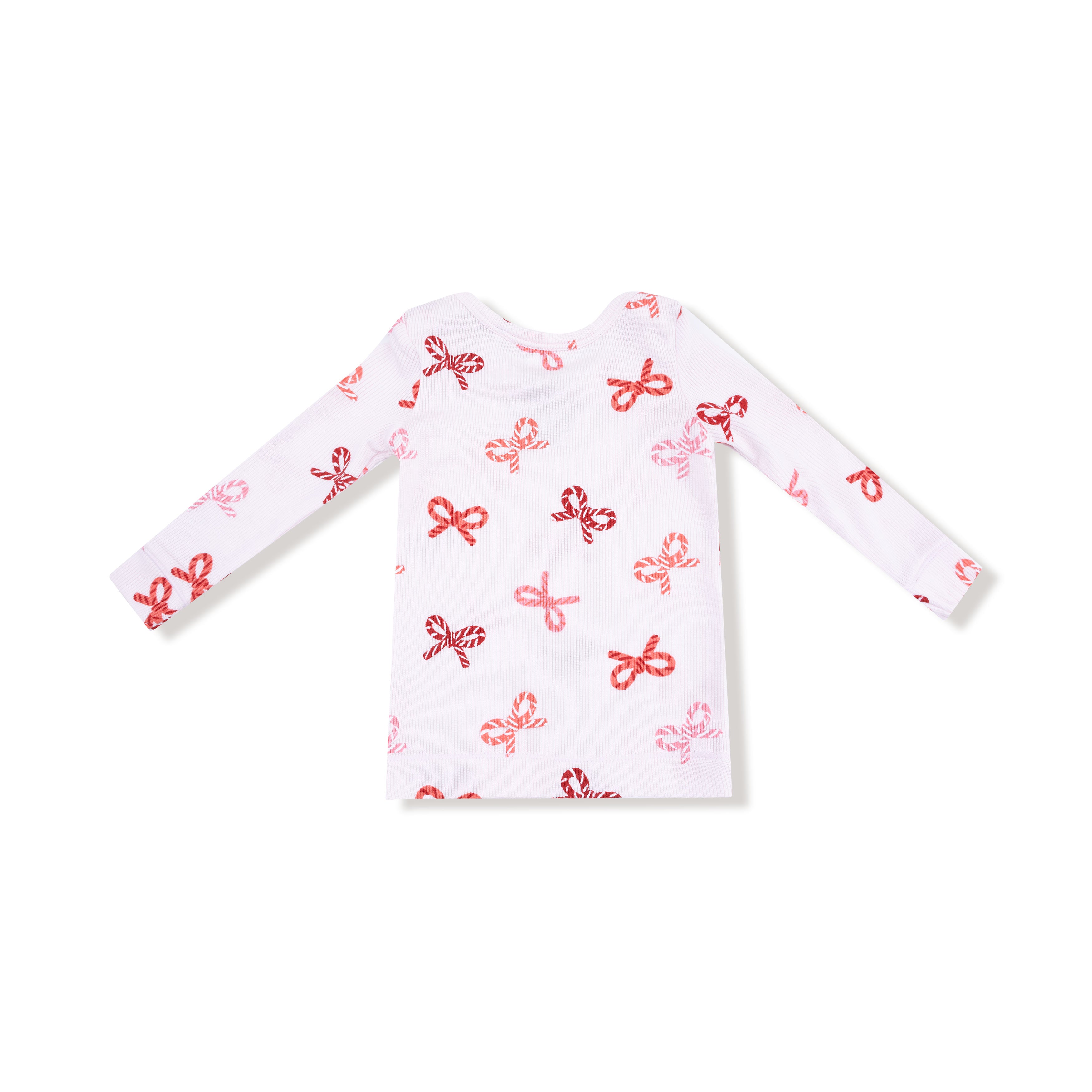 Loungewear Set - Candy Cane Bows