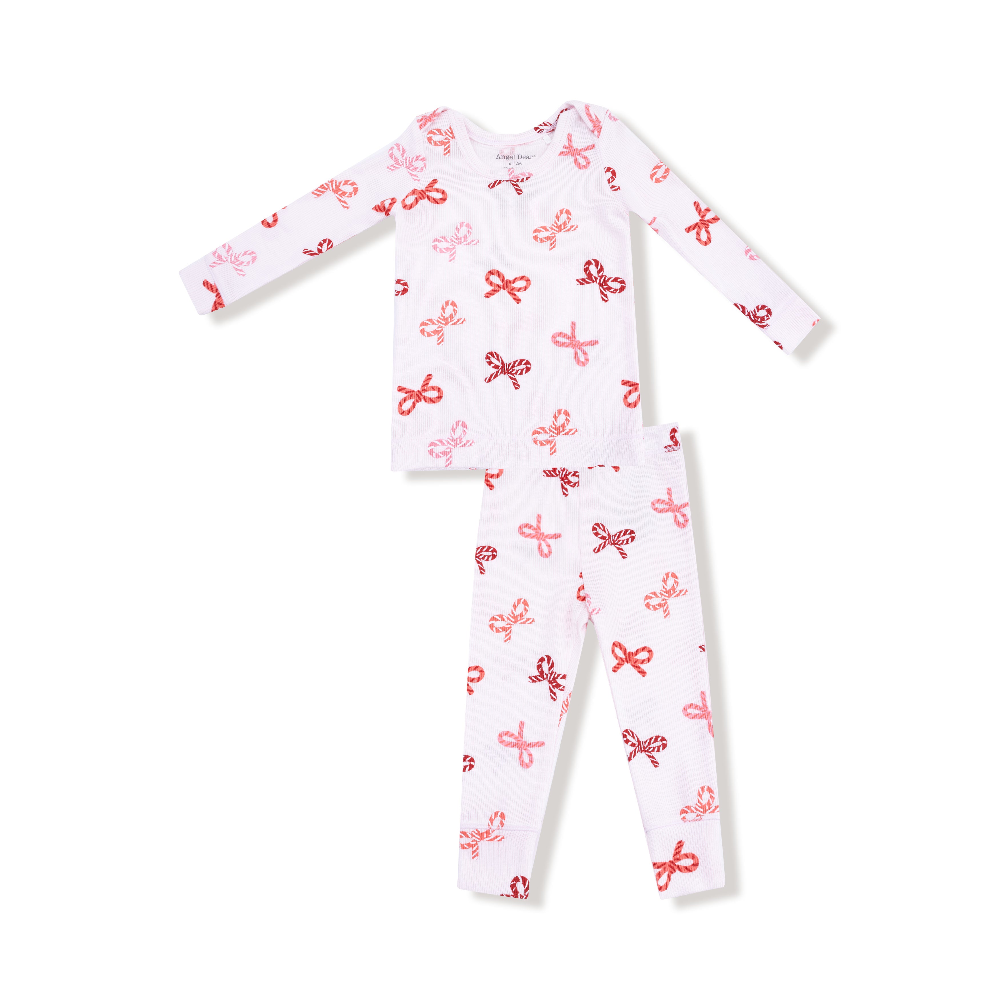 Loungewear Set - Candy Cane Bows