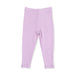 Purple ribbed leggings on a white background