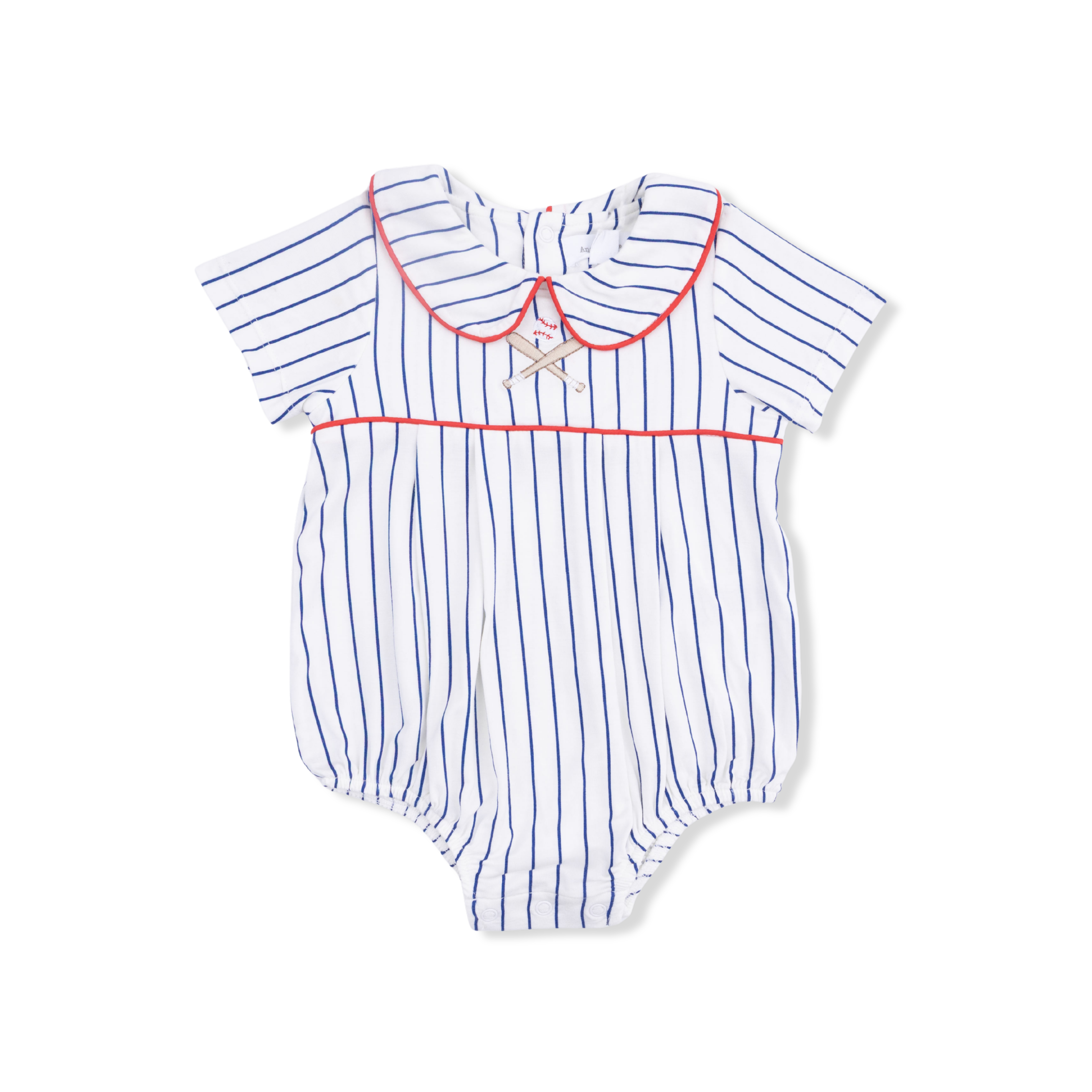 Box Pleat Bubble - Baseball Stripe