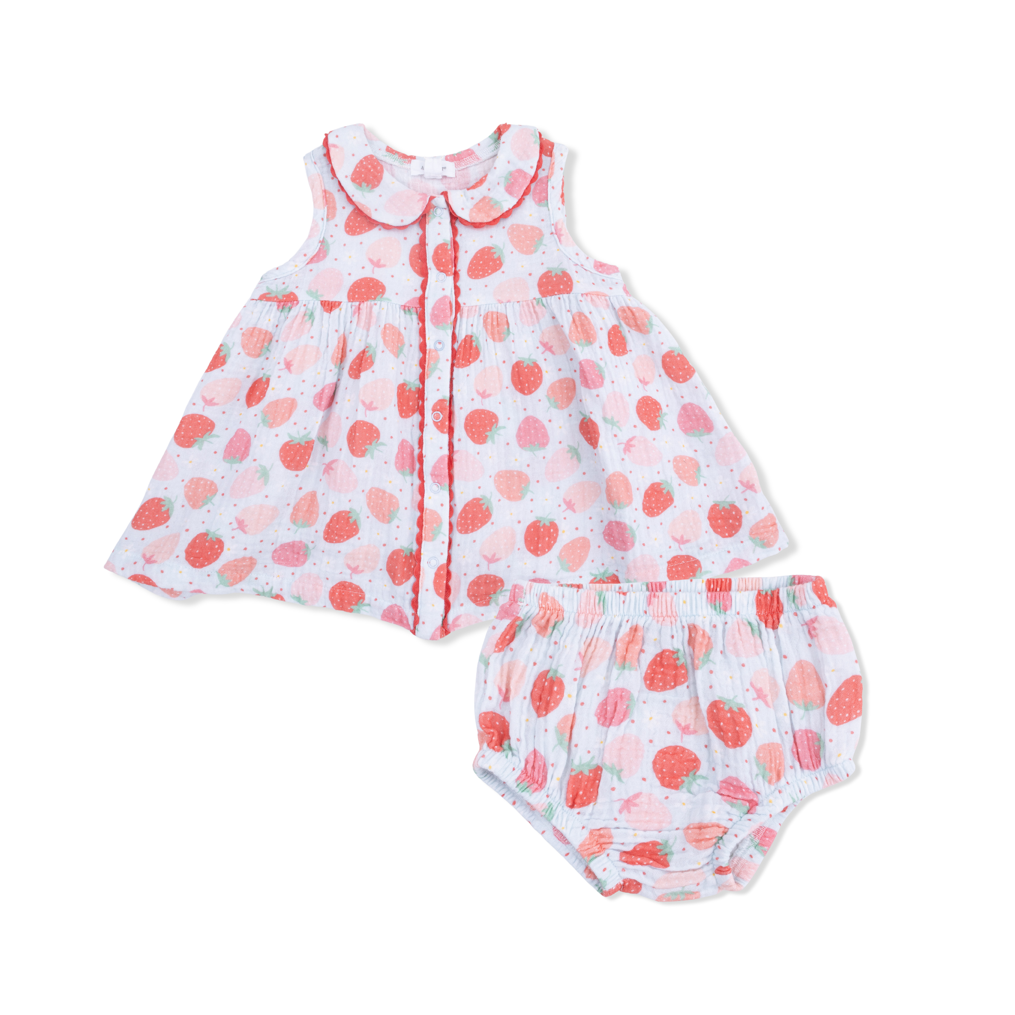 Ruffle Top/Bloomer - Strawberry Bliss
