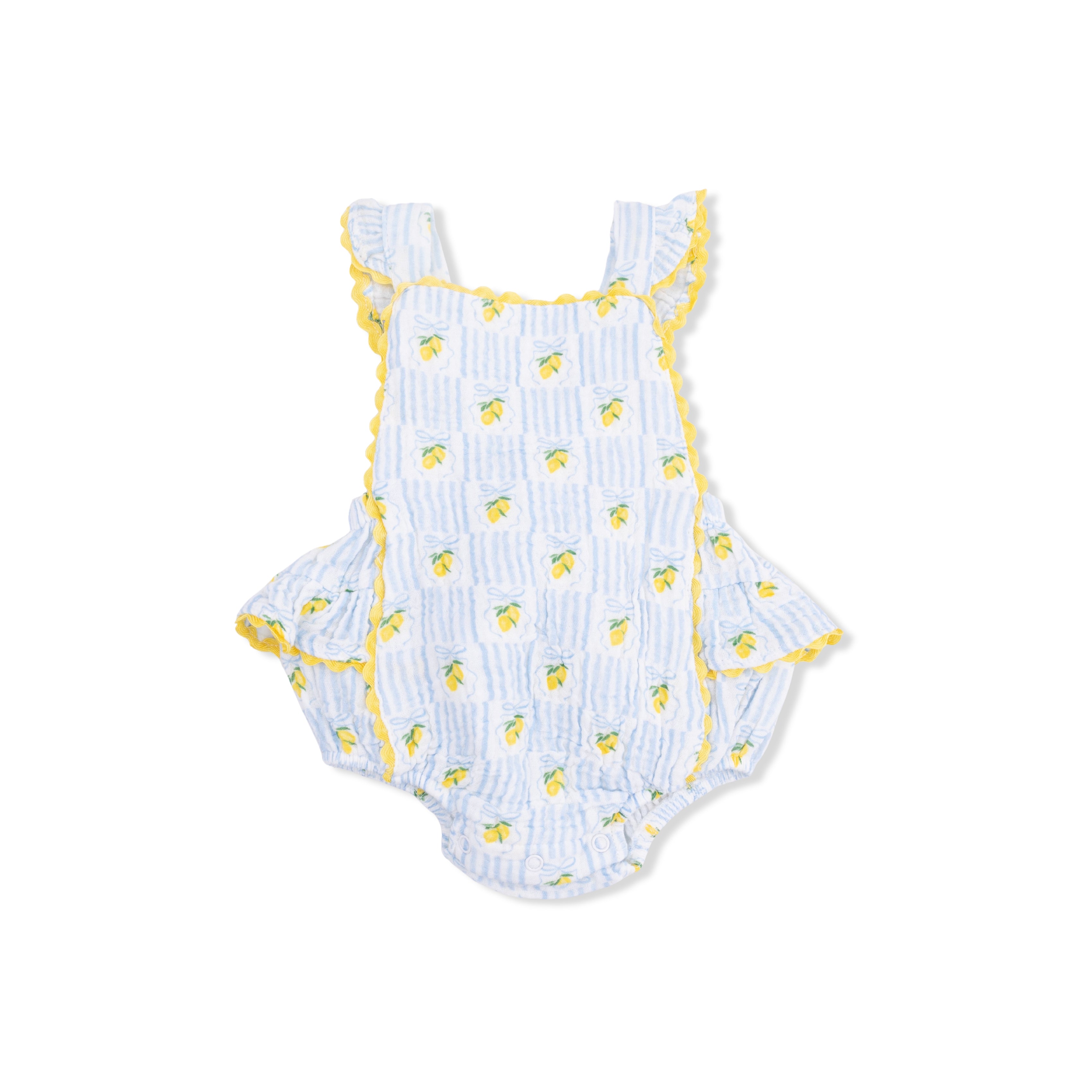 Ric-Rac Ruffle Sunsuit - Lovely Lemons