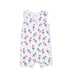 Baby romper with ice cream pattern on a white background