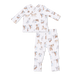 Infant pajama set with an animal pattern 