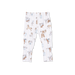 Infant pajama bottoms with dog pattern on a white background