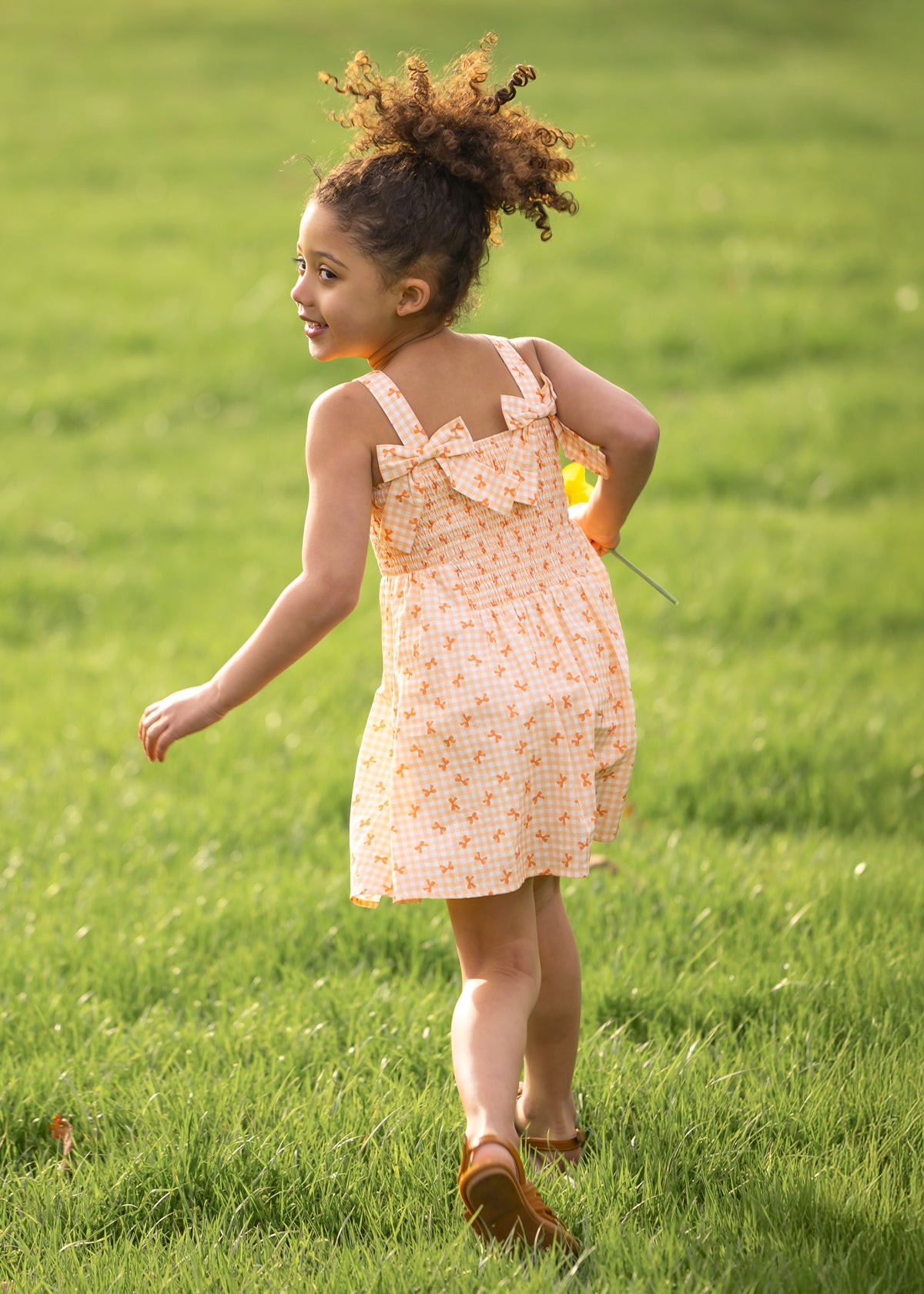 Twirl Dress - Tangerine