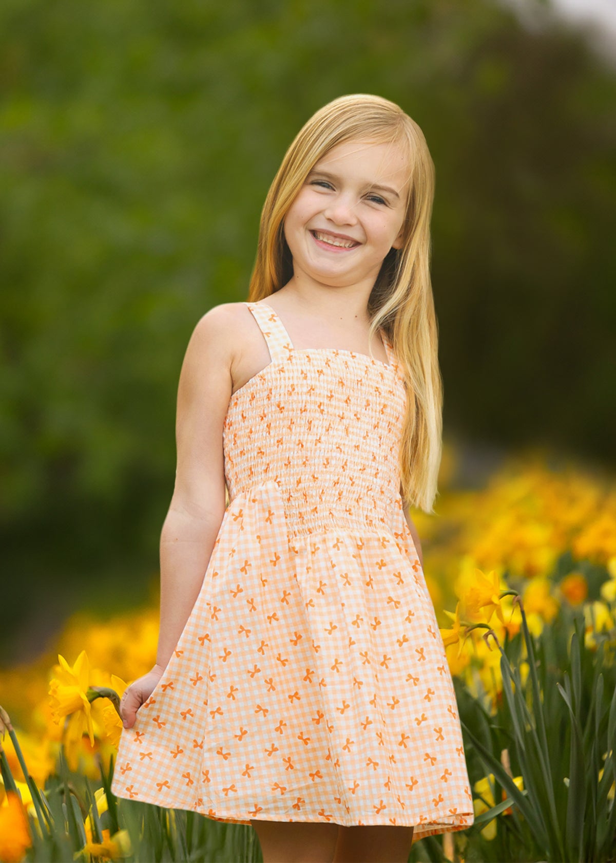 Twirl Dress - Tangerine