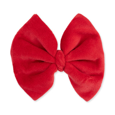 Red bow on a white background
