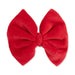Red bow on a white background