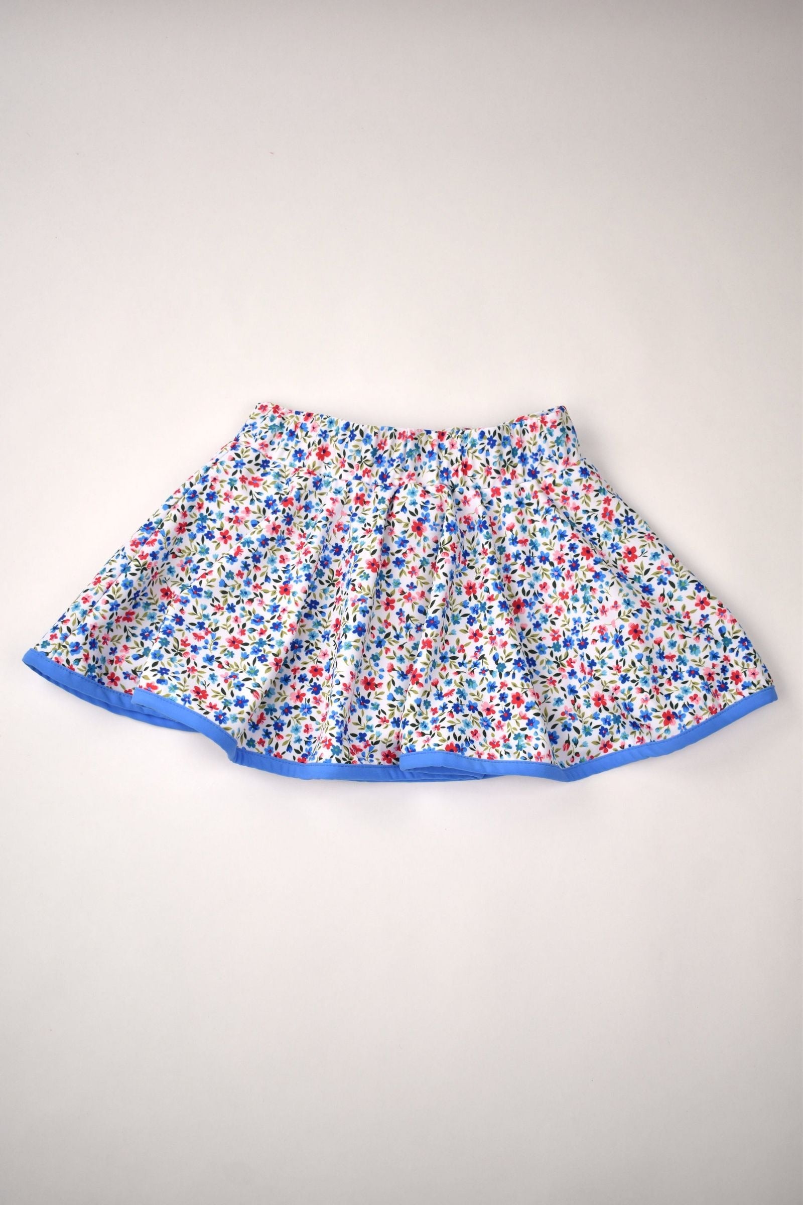Skort - Blue Floral