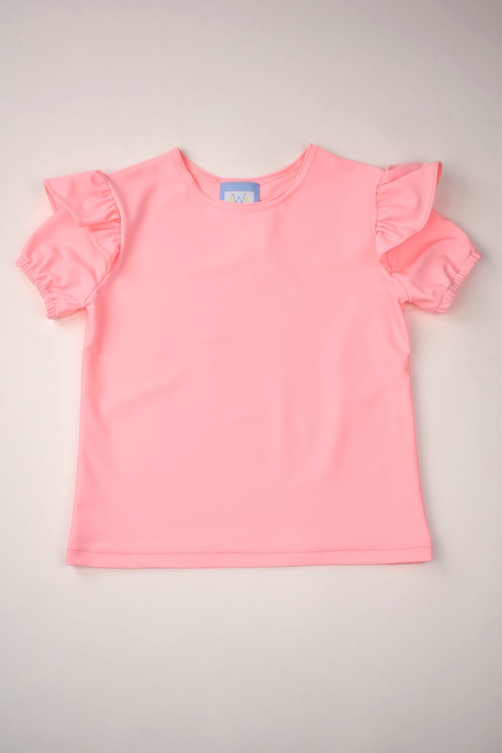 Top - Pink Puff Sleeve