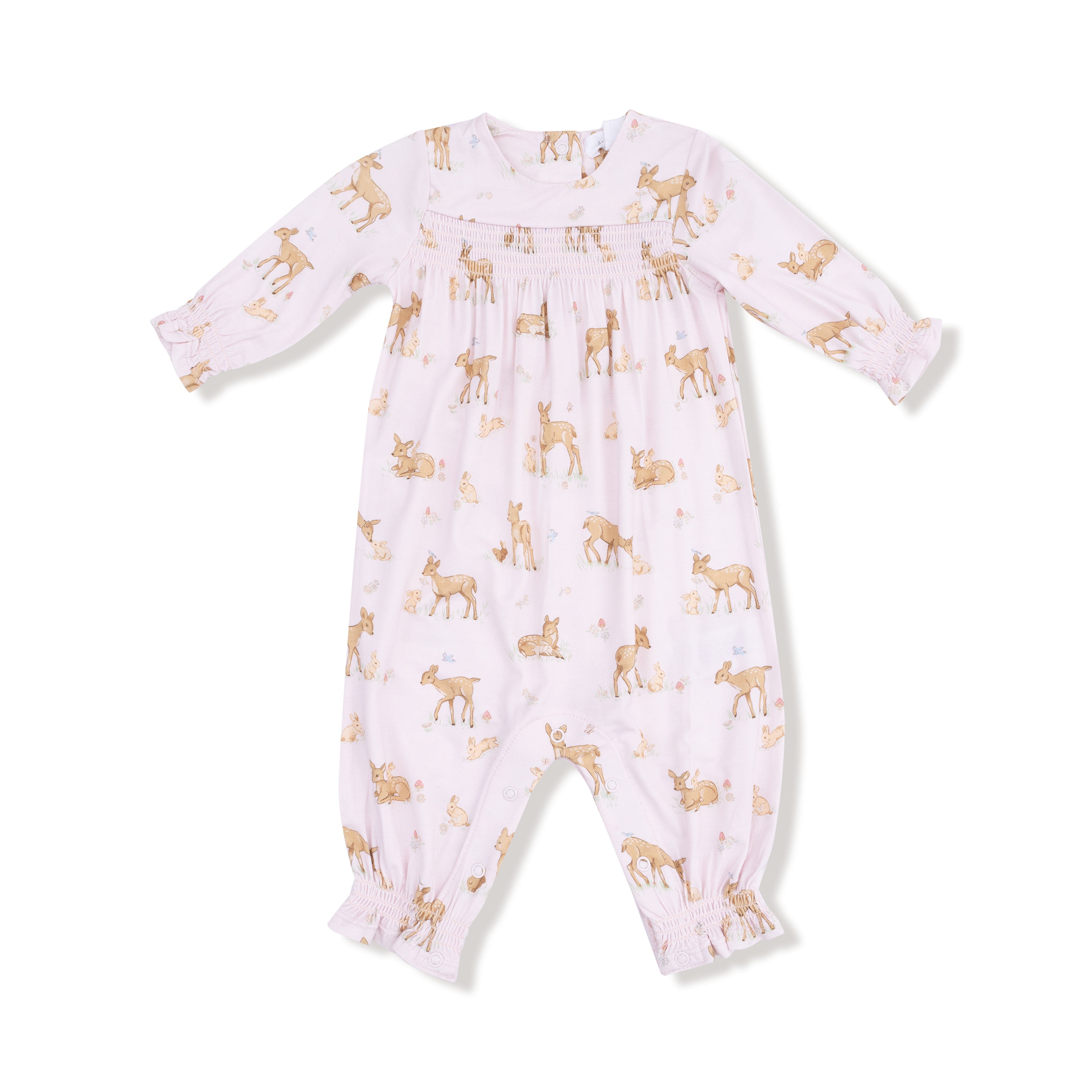 Smocked Romper - Little Fawn