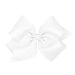 Grosgrain hair bow with matching moonstitching