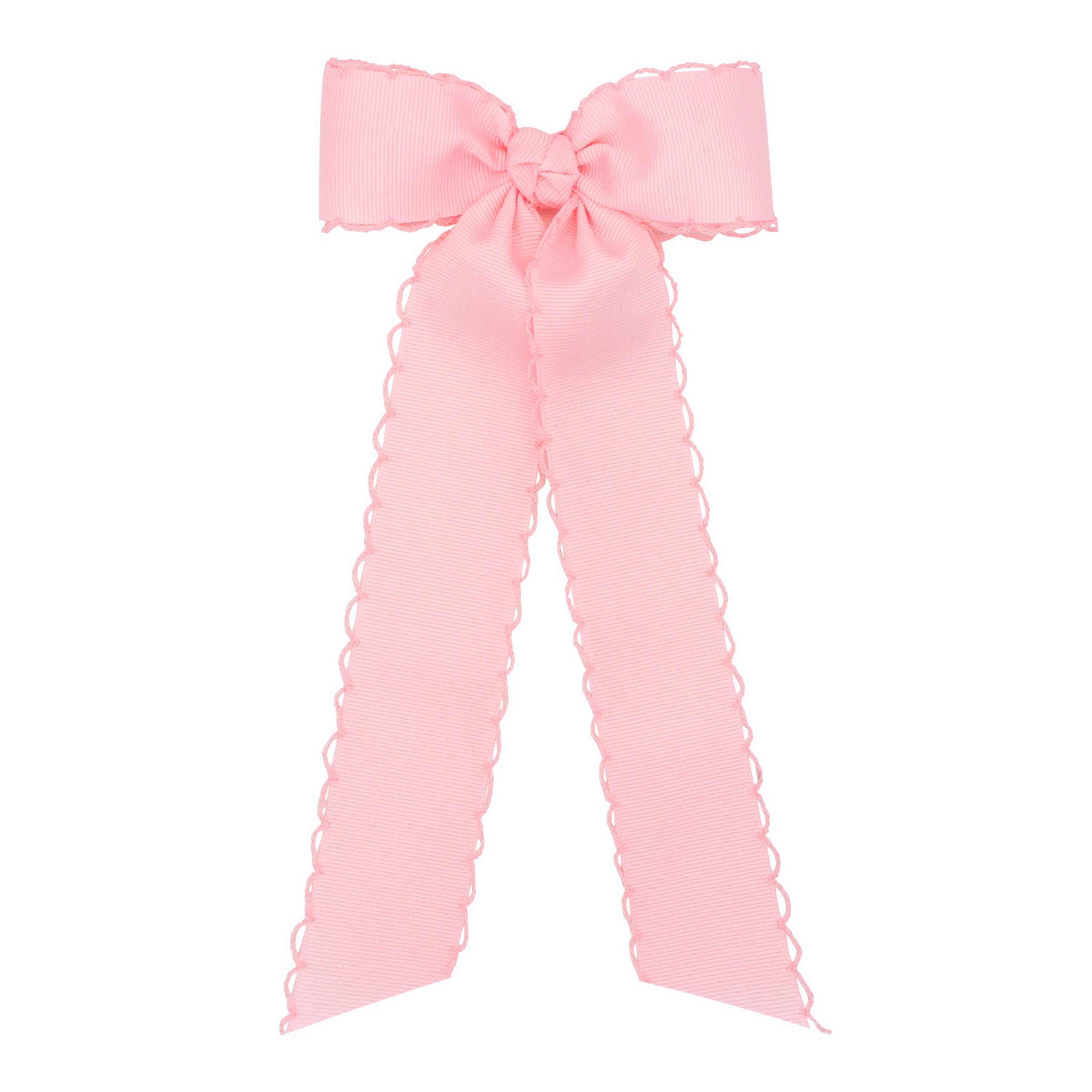 Grosgrain bowtie with matching moonstitch
