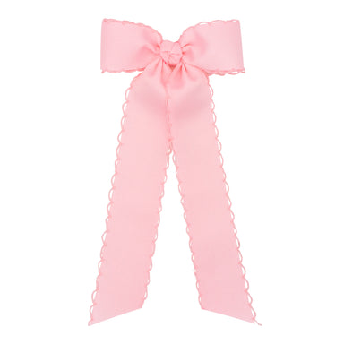 Grosgrain bowtie with matching moonstitch