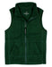 Alpine green boys fleece vest by Properly Tied with a stand collar front zipper two front pockets and a clean sleeveless design for easy layering