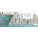 Illustration of a ship approaching a city skyline with text overlay.