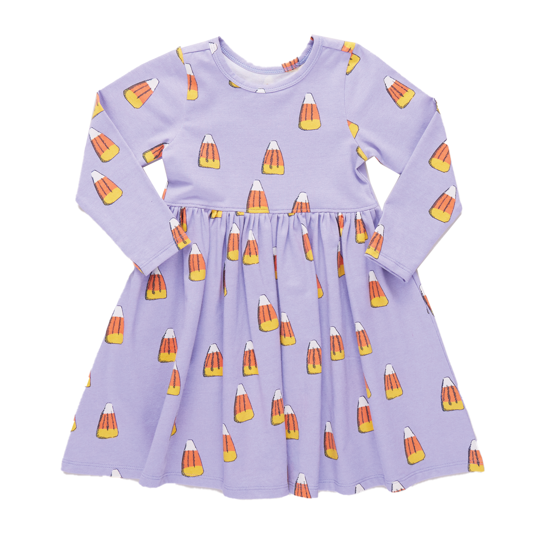 Steph Dress - Lavender Candy Corn