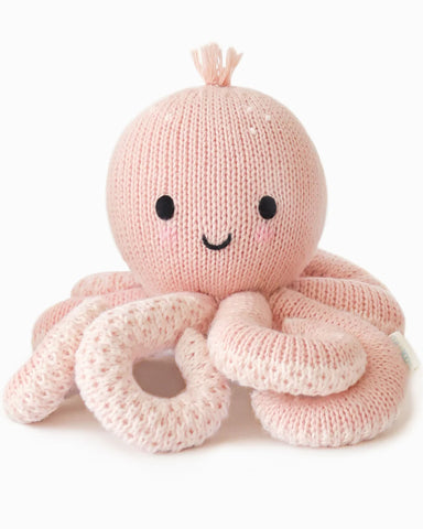 Pink stuffed baby octopus