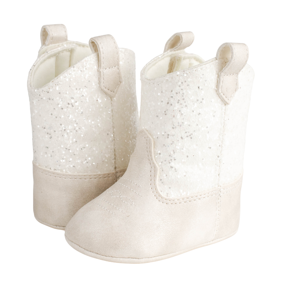 Boots - Infant Ivory Shimmer Glitter