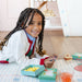Girl playing spinning game