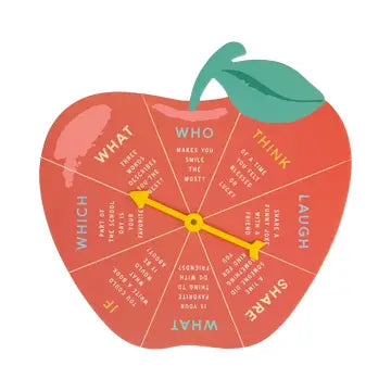 Apple shaped spinning game