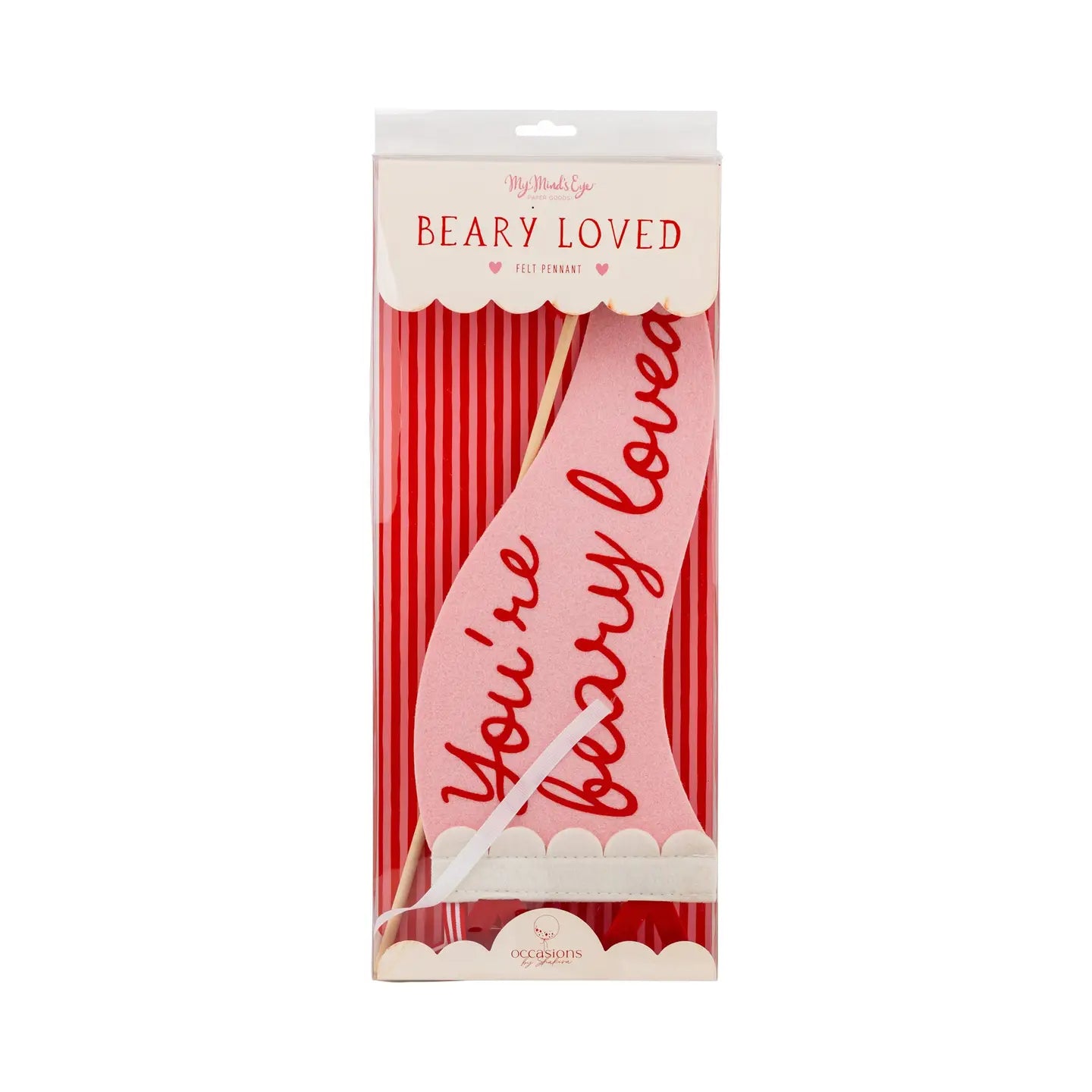 Felt Pennant - Beary Loved