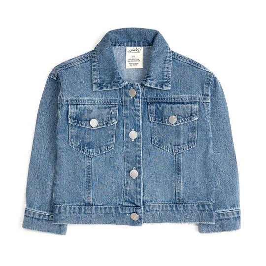 Denim Jacket - Big Sis Pearl Patch