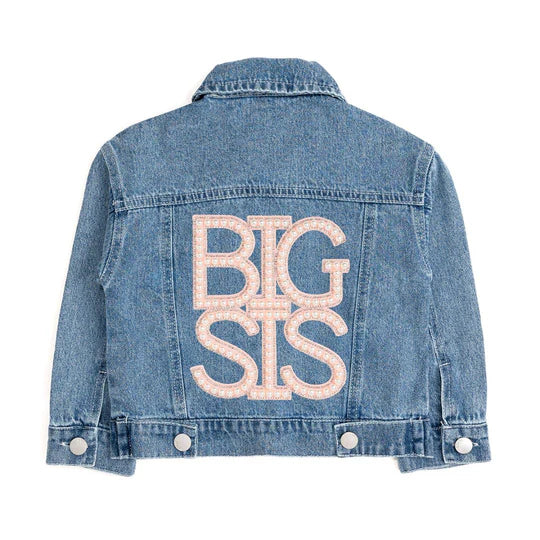 Denim Jacket - Big Sis Pearl Patch