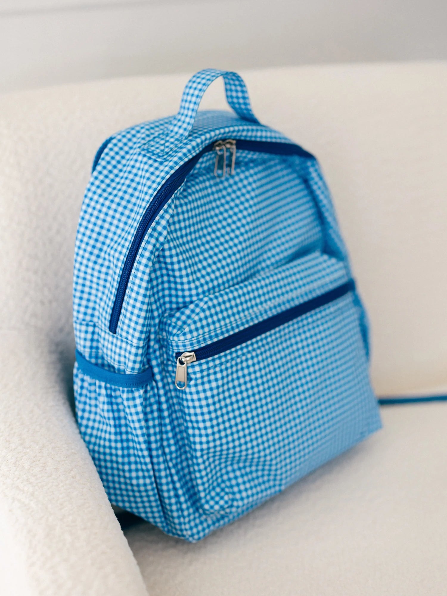 Backpack - Blue Gingham