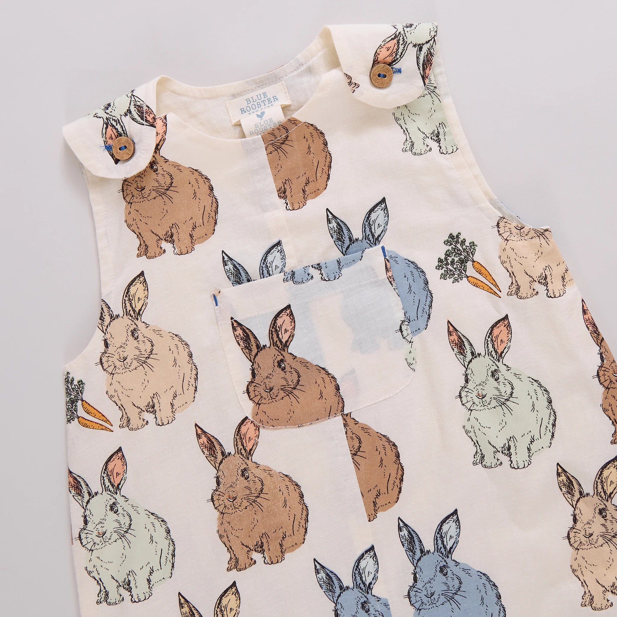 Noah Jumper - Blue Vintage Bunnies