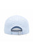 Light blue striped cap on a white background