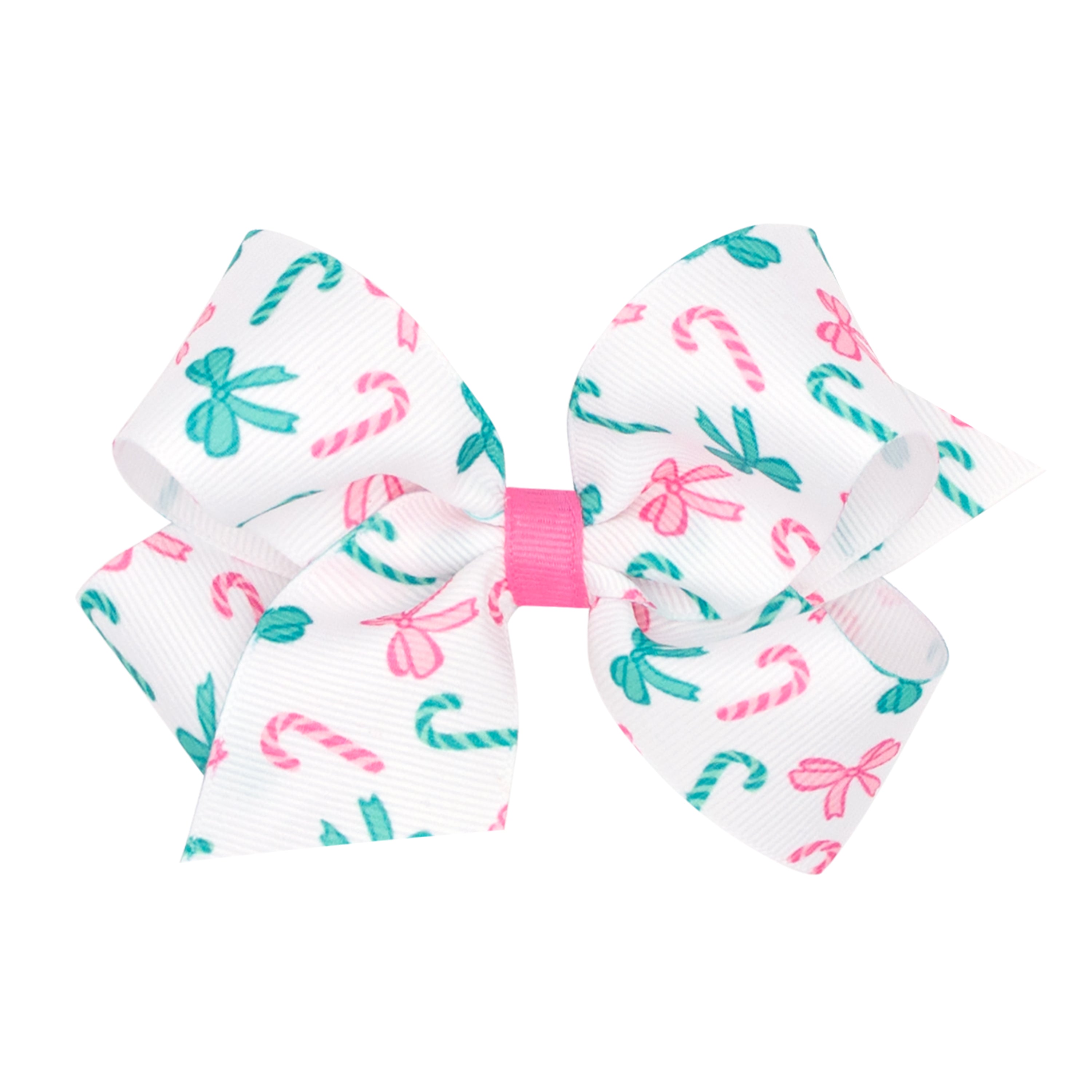Grosgrain Bow - Pink Christmas