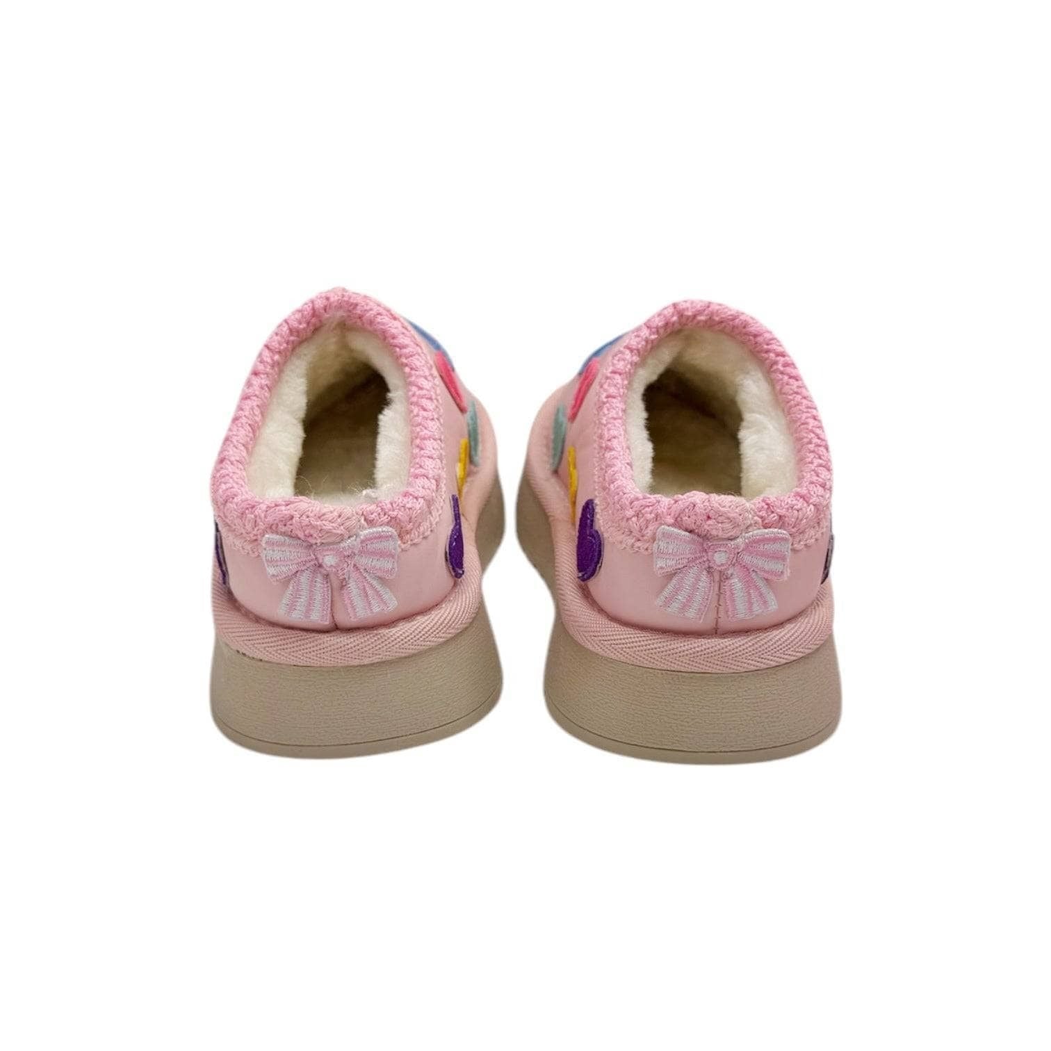 Sherpa Booties - Candy Heart